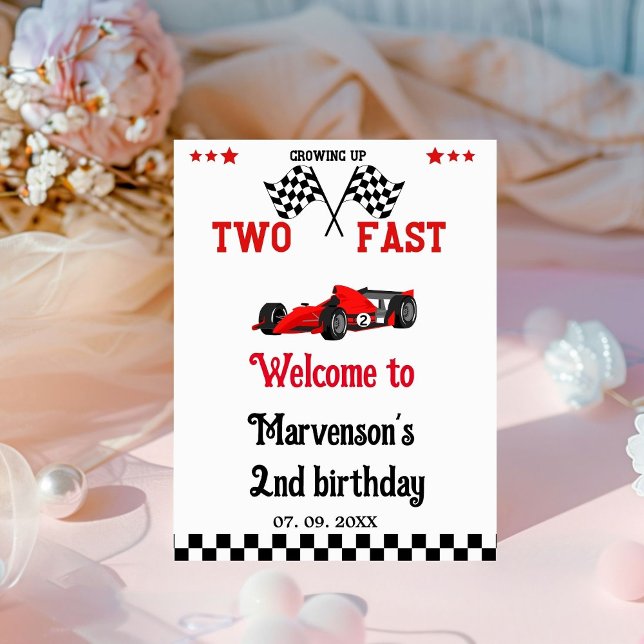 Two fast  welcome  sign 2nd girl birthday party (Creator Uploaded)