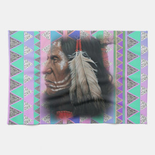 Two Feathers Tea Towel