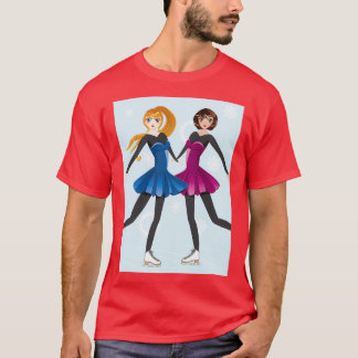 Two female figure skaters T-Shirt