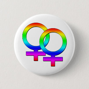 Two Female Signs Button