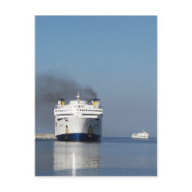 Two Ferries In Greece Postcard