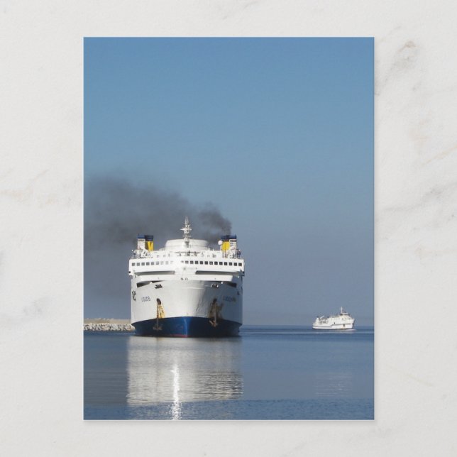 Two Ferries In Greece Postcard (Front)