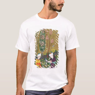 Two Figures Reading and Relaxing in an Orchard T-Shirt