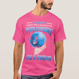 Two Fingers And A Thumb Funny Bowling T-Shirt