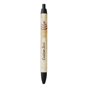 Two Flavours Ice Cream Cup Black Ink Pen