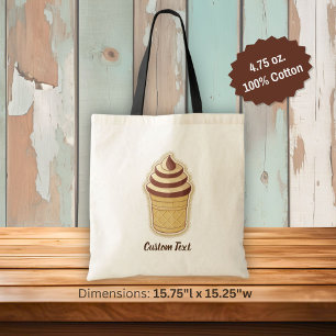 Two Flavours Ice Cream Cup Tote Bag