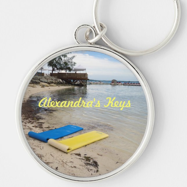 Two Floats Personalised Key Ring (Front)