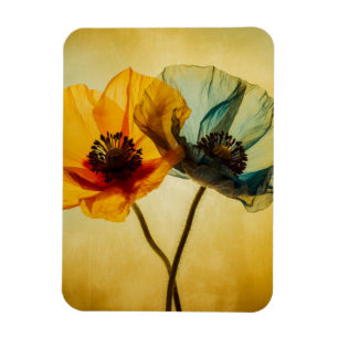 Two Flowers Magnet