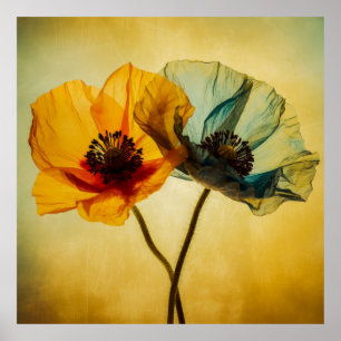 Two Flowers Poster