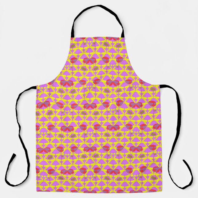 Two Flowers Roses Apron (Front)