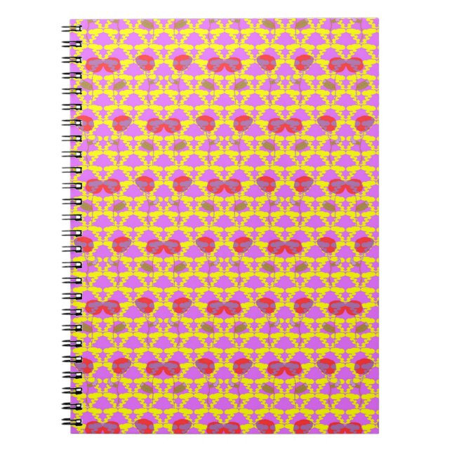 Two Flowers Roses Notebook (Front)