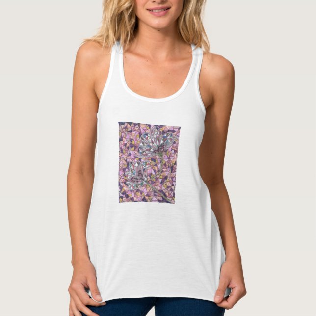 Two flowers singlet (Front)