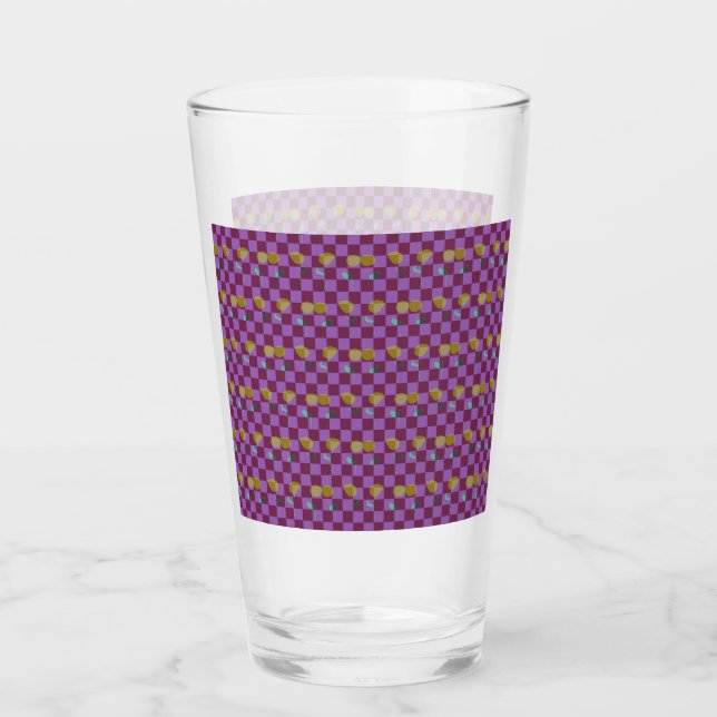 Two Flowers Squares Glass (Front)