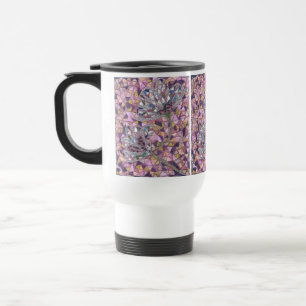 Two flowers travel mug