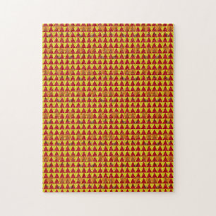 Two Flowers Triangles Jigsaw Puzzle