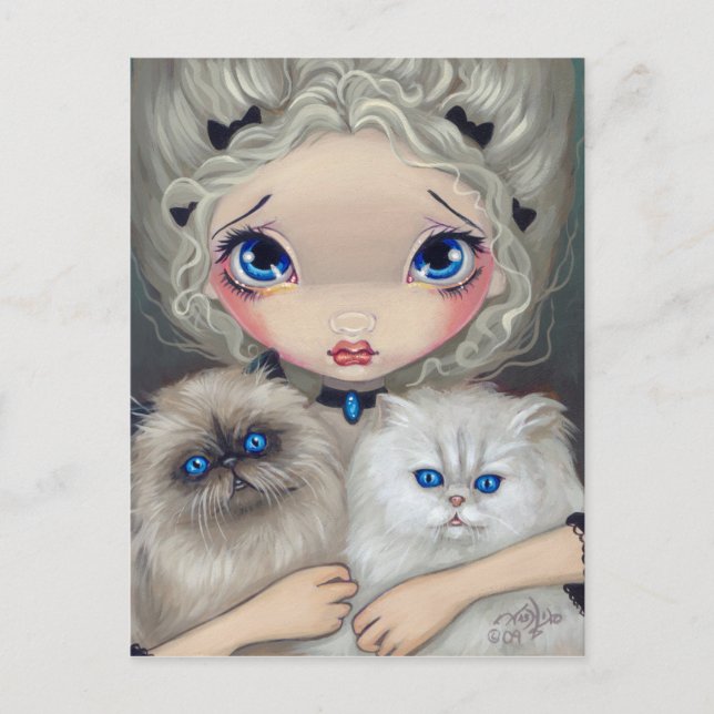 "Two Fluffy Kittens" By Jasmine Becket-Griffith Postcard (Front)