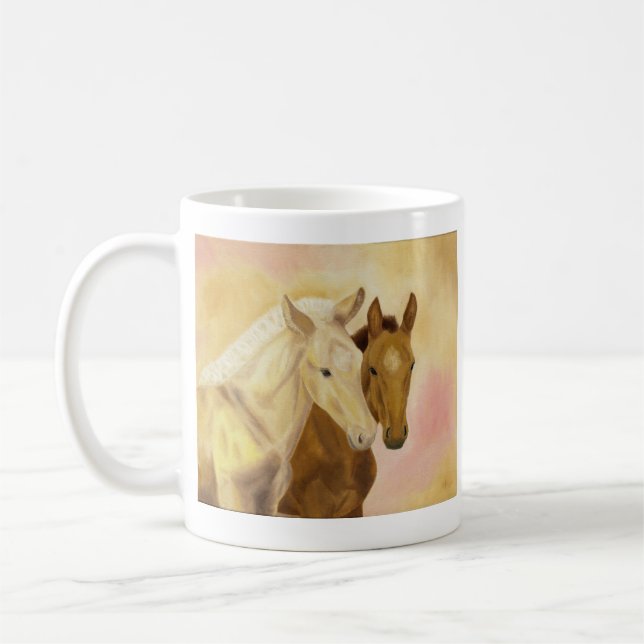 Two foals mug (Left)