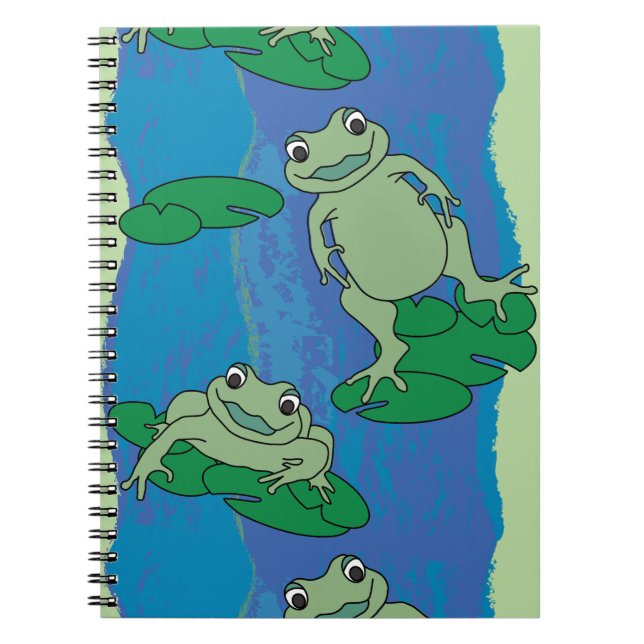 Two Frogs Pattern Notebook (Front)