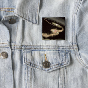 Two Gas Giant Exoplanets Orbiting A Young Star 15 Cm Square Badge