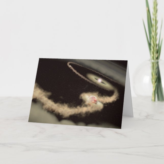 Two Gas Giant Exoplanets Orbiting A Young Star Card (Front)