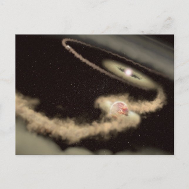 Two Gas Giant Exoplanets Orbiting A Young Star Postcard (Front)