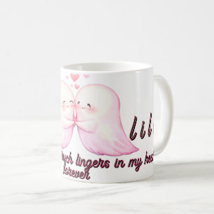 Two Ghost in Love Cute Spooky Fantasy Halloween Coffee Mug