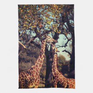 Two Giraffe Kitchen Towel