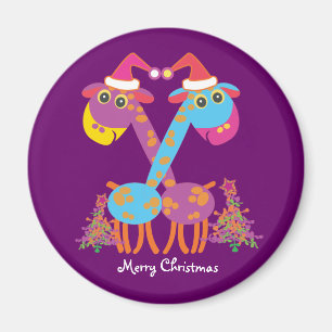 Two giraffes magnet