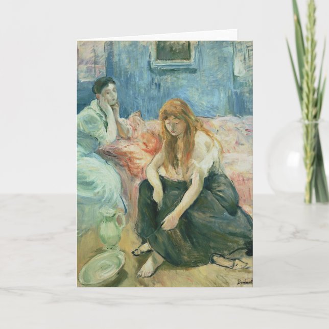 Two Girls | Berthe Morisot Card (Front)