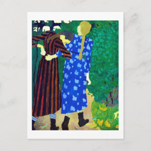 Two Girls, Edouard Vuillard Postcard