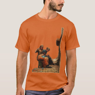 Two Girls Mending the Nets T-Shirt