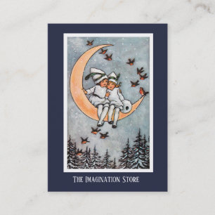 Two Girls on the Moon Imaginative Business Card