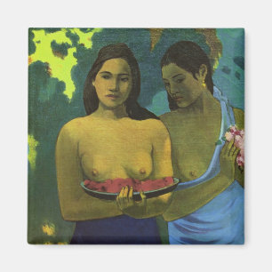 Two Girls, Paul Gauguin Magnet