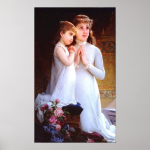 Two Girls Praying Poster