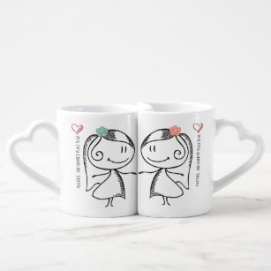 Two Girls Together Is Our Place To Be Coffee Mug Set
