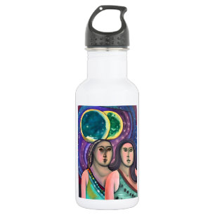 Two Girls Under the Moons 532 Ml Water Bottle