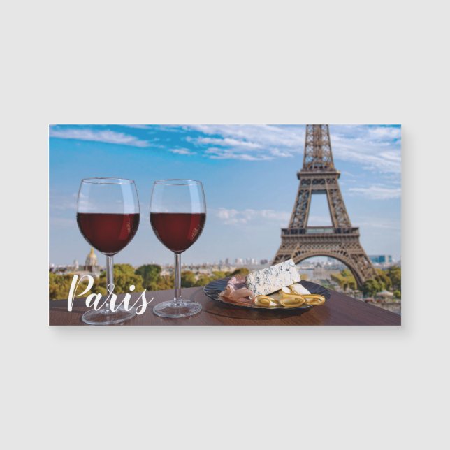 Two glasses of wine in cafe in Paris (Front)