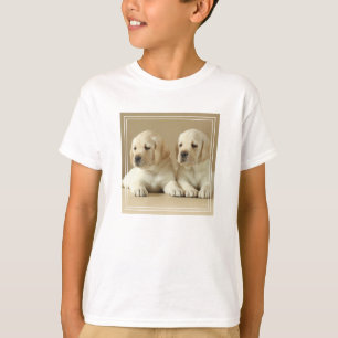 Two Golden Labrador Puppies T-Shirt