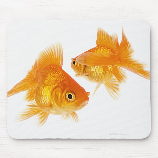 Two Goldfish Crossing Each Other Mouse Pad (Front)