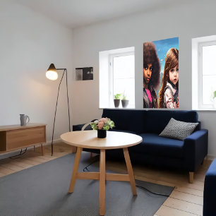 Two good friends   AI Art  Poster