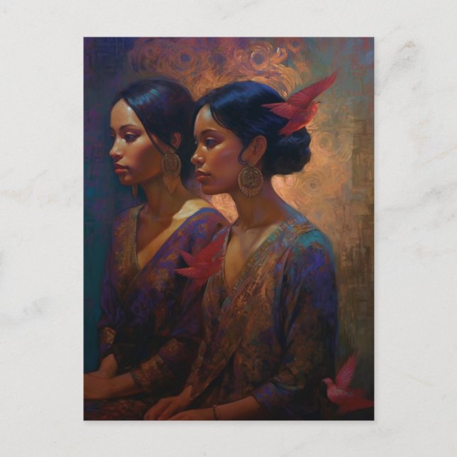 Two Gorgeous Women Postcard (Front)