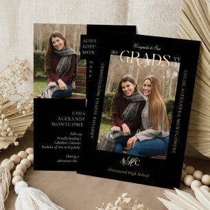 Two Graduates Joint Double Graduation Announcement