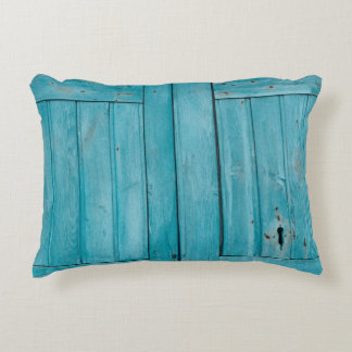 TWO GRAY WOODEN DOORS DECORATIVE CUSHION