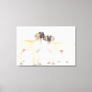Two Great Danes Canvas Print