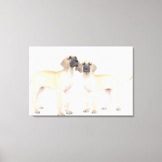 Two Great Danes Canvas Print
