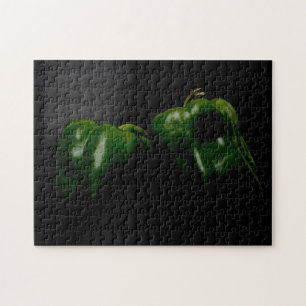 Two Green Peppers 11x14 252pc jpcnm Jigsaw Puzzle