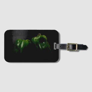 Two Green Peppers bc ltcnm Luggage Tag