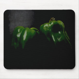 Two Green Peppers mpcna Mouse Pad