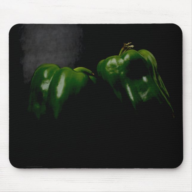 Two Green Peppers mpcna Mouse Pad (Front)