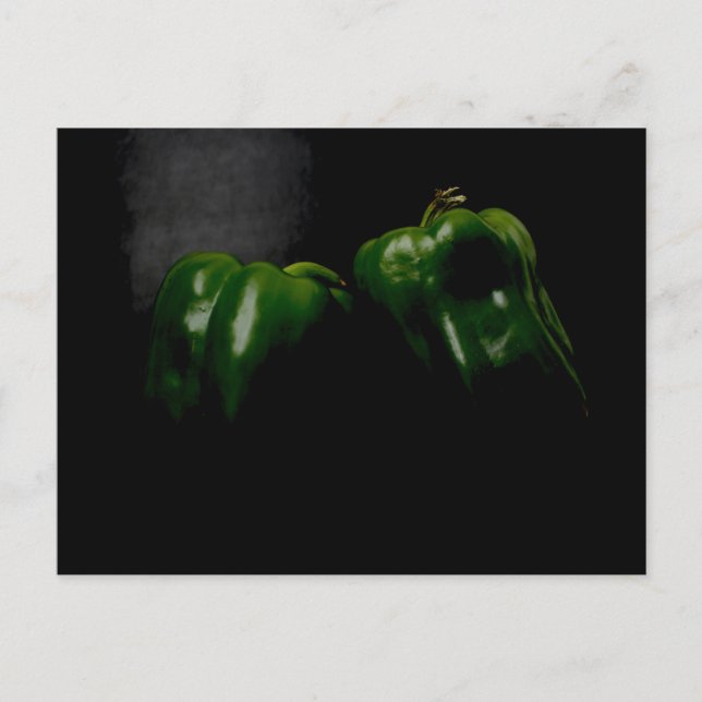 Two Green Peppers pccna Postcard (Front)